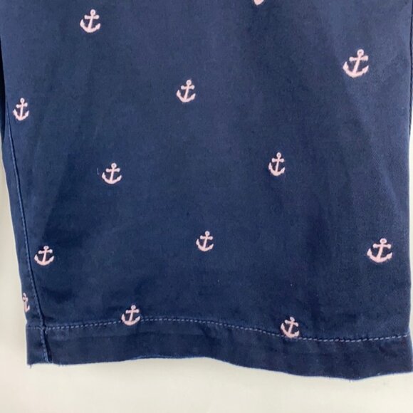 NWT J.Crew 10 Bermuda Chino Shorts Navy Pink Anchors - Picture 9 of 13